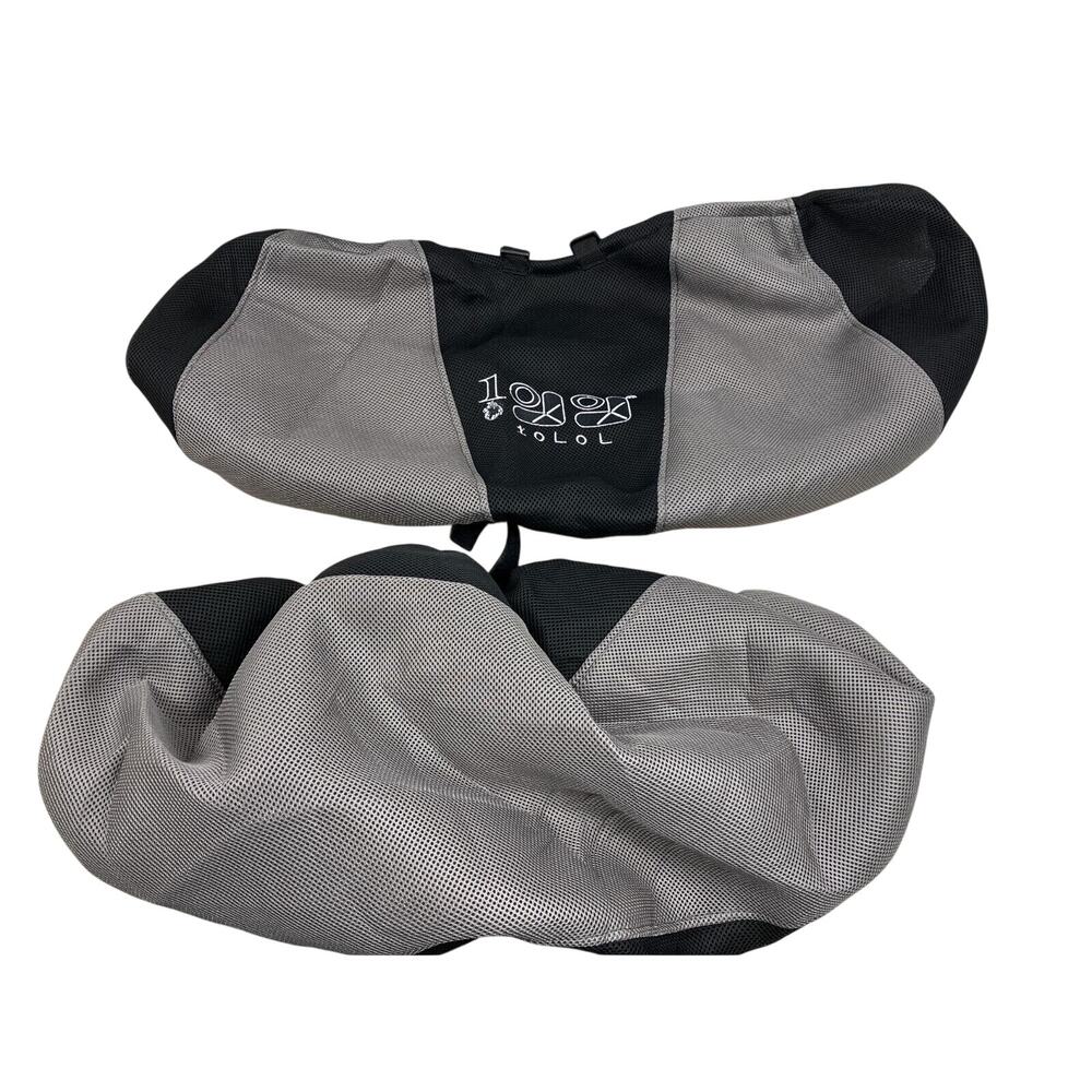 10L0L Golf Cart Front Seat Cover Grey/ Black Mesh EZGO TXT RXV Club Car DS XS